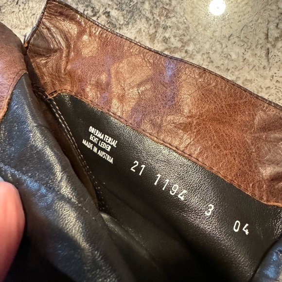 Paul Green Women's Black Brown Heeled Ankle Boots Size 3 UK / 5.5 US - Picture 9 of 12